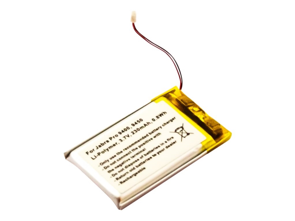 CoreParts - Batteri - Li-pol - 230 mAh - for Jabra PRO 9450, 9460, 9465, 9470 billede