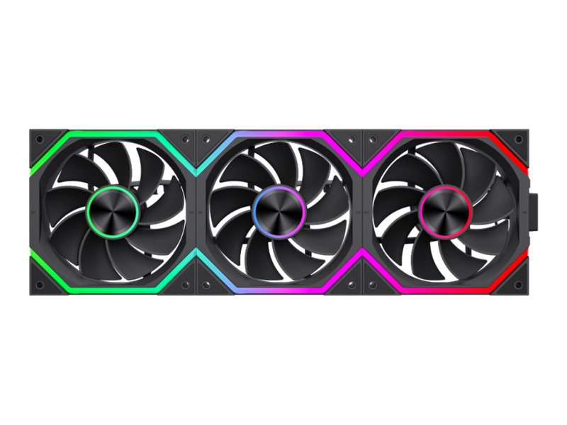 Gamemax Gehäuselüfter Fn12a-N2 Wl-R | Case Fan | Schwarz