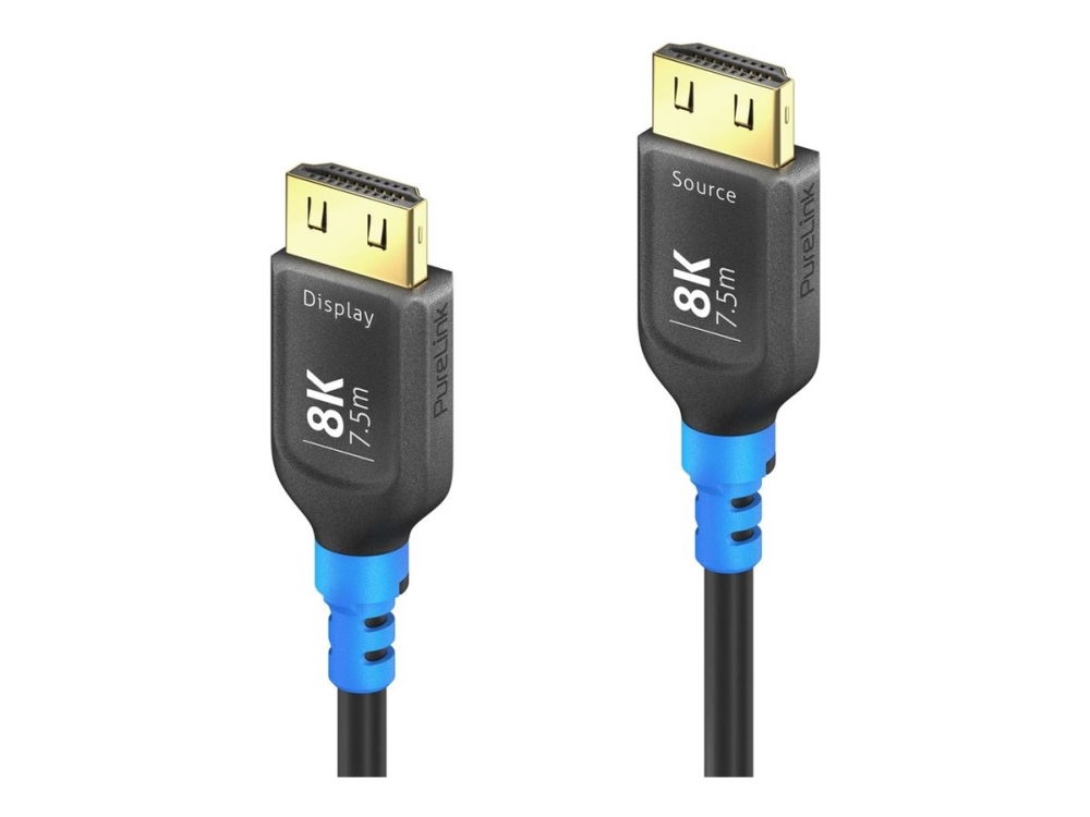 Purelink Flexinstall Series - Ultra High Speed - Hdmi-Kabel Med Ethernet - Hdmi Han Til Hdmi Han - 7.5 M - Hybrid Kobber/Fibertoptik - Sort - Active