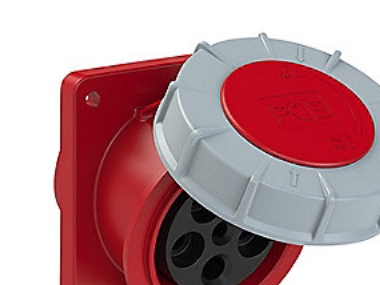 PCE CEE flänsuttag 63A 5p - 6h, IP67, POWER TWIST, 100x112, sned | EL Artiklar - Cee & multipolär - Cee material | GameStuff