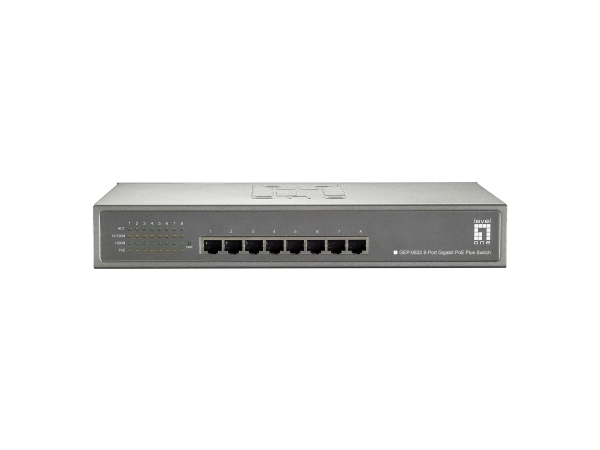 Levelone Gep-0822, Gigabit Ethernet (10/100/1000), Strøm Over Ethernet (Poe), Stativ-Montering