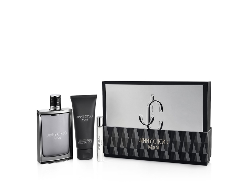 Jimmy Choo Man Eau De Toilette Set - 100ml + 7.5ml + Shower Gel 100ml