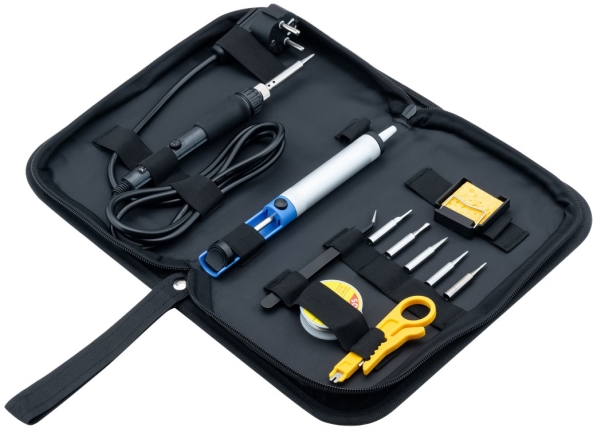 Soldering Set Starter, 12 Pcs. - with soldering ir