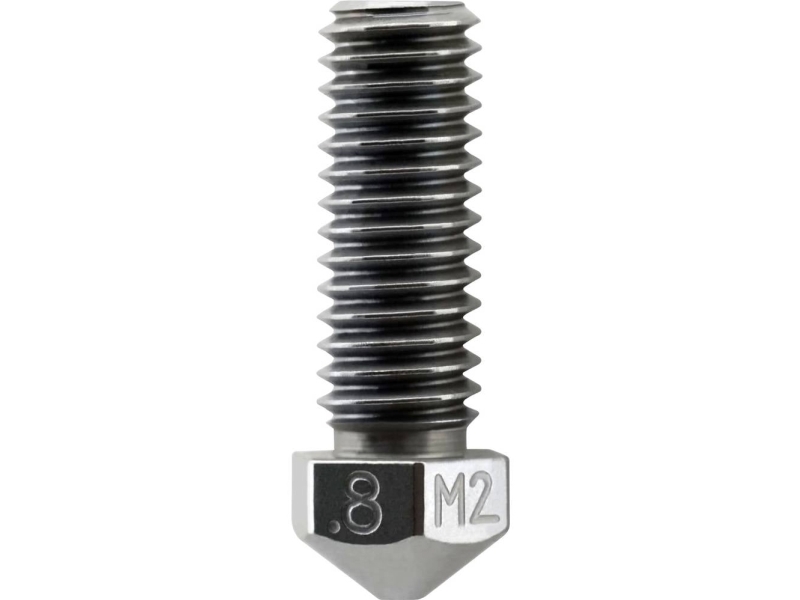 Micro-Swiss 3D-Düse 0,8 Mm M2 Gehärteter Schnellstahl High Flow 1,75 Mm Nozzle M2502-08