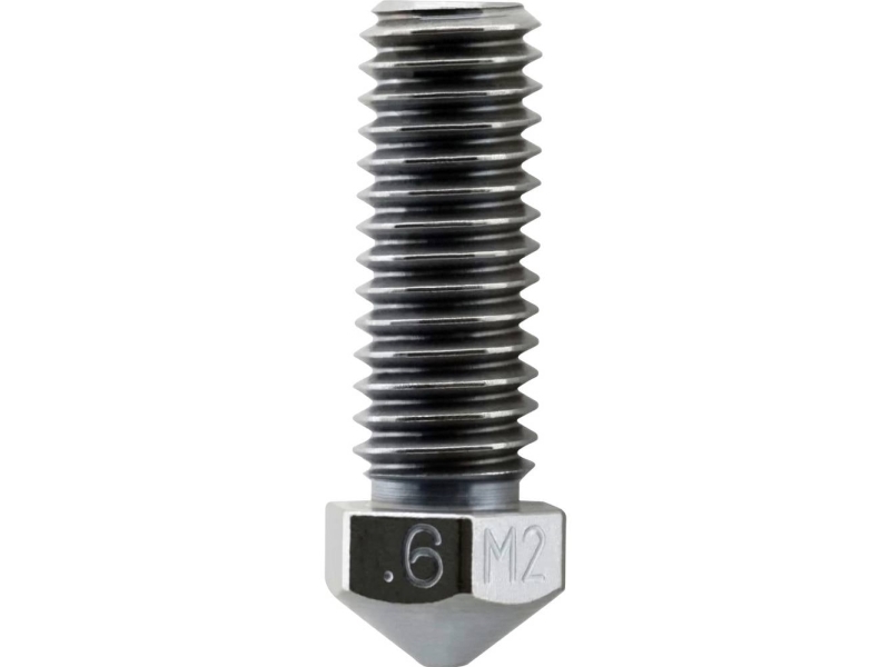 Micro-Swiss 3D-Druckerdüse 0,6 Mm M2 Gehärteter High-Speed-Stahl High Flow 1,75 Mm Nozzle M2502-06