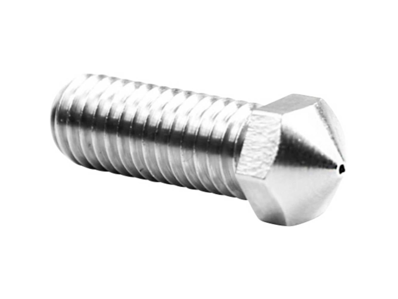 Micro Swiss Plated Wear Resistant High Flow Volcano Compatible / Artillery Sidewinder 1.75Mm Nozzle - 0,6 Mm