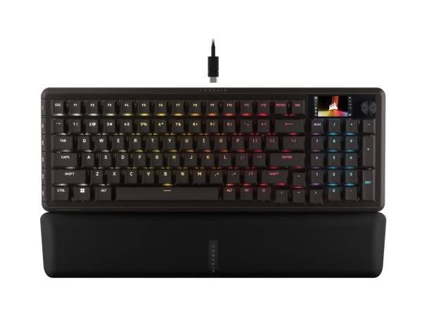 Corsair Vanguard 96, 96%, Kabelgebunden, Usb, Magnetic-Mechanical Key Switch, Qwerty, Schwarz