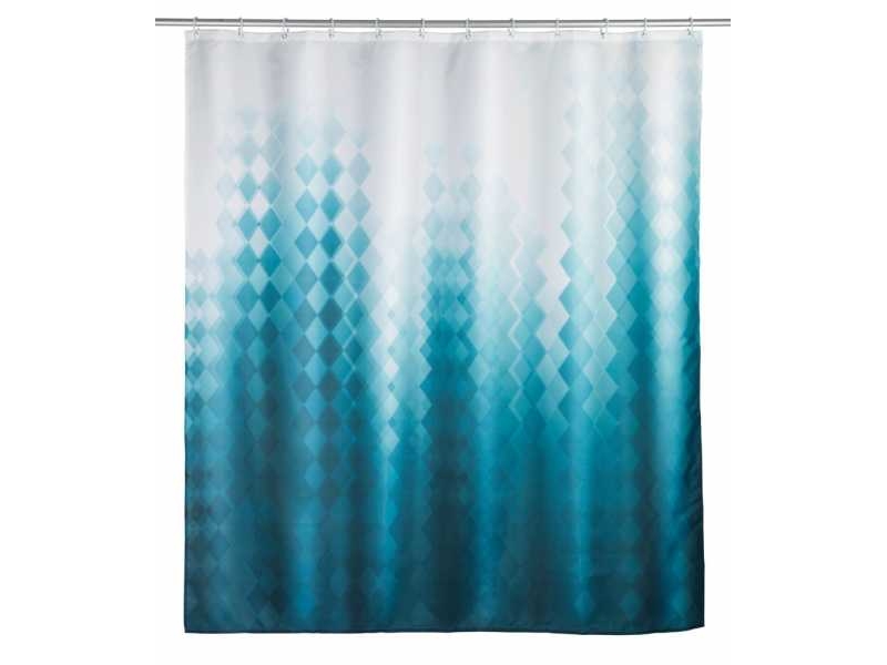 WENKO 25244100, Mønster, Ring, Polyester, Blå, Hvid, Håndvask, 30 °C