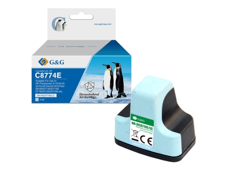 G&G Kompatibel Mit Hp 363/ C8774ee Xl-Druckerpatrone Hellcyan, Helle Cyan, 11 Ml, 1 Stück(E), 250 Seiten, Einzelpackung