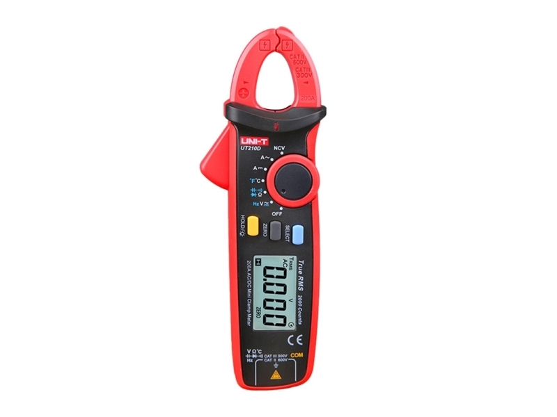UNi-T UT210D tangmeter til klemme/temperatur CATII CATIII