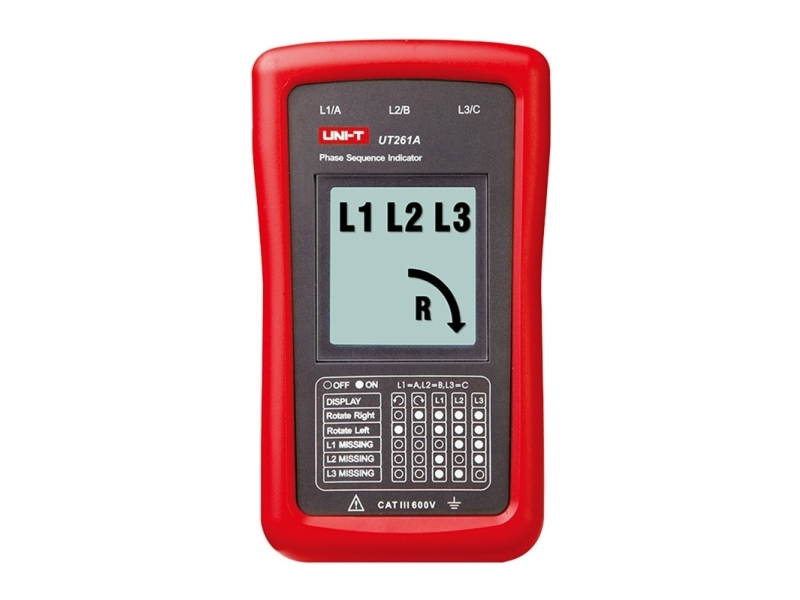 Fazių sekos indikatorius UT261A CATIII UNI-T