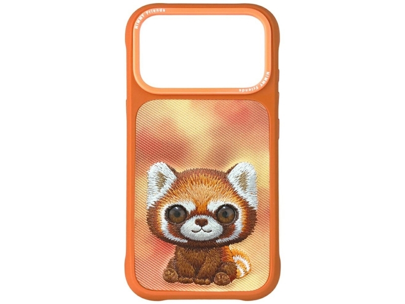 Nimmy Etui Big Eyed Pet 2.0 Raccoon Til Iphone 17 Pro Orange