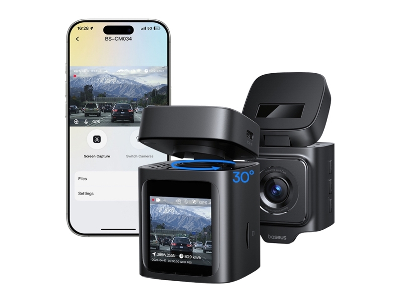 Baseus PrimeTrip VD1 Pro Dash Cam 4K Super Capacity, svart | Bilvård & Biltillbehör - Bilens Interiörutrustning - Dashcam / Bilkamera | GameStuff