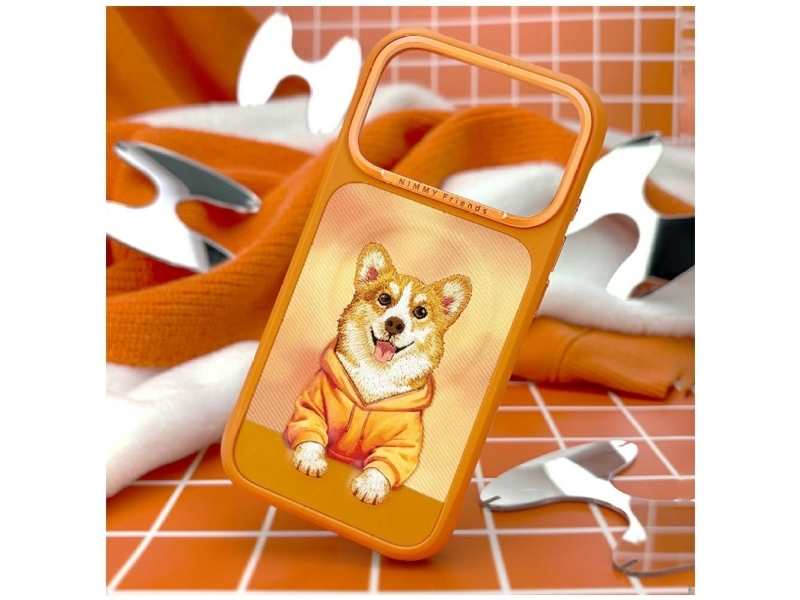 Nimmy Gentle Pets Series Hunde-Magsafe Cover Til Iphone 17 Pro – Orange
