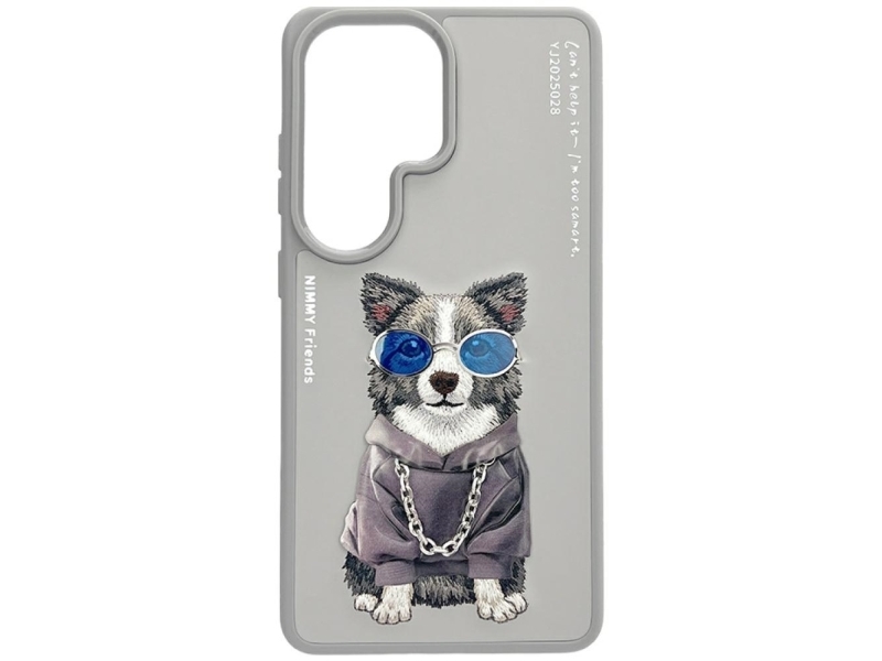 Nimmy Etui Nimmy Glasses Cool Dog Til Samsung Galaxy S26 Ultra Grå