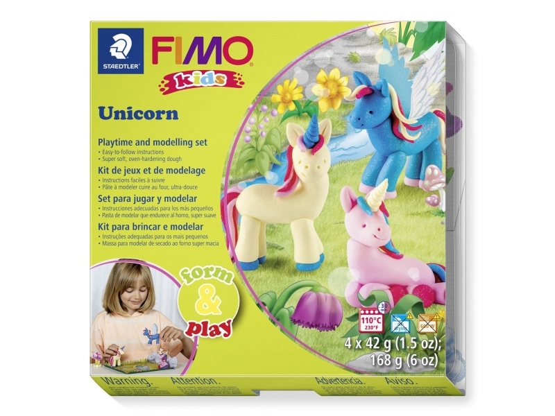 Fimo Kids Form&Ampplay Unicorns 4X42g Sæt