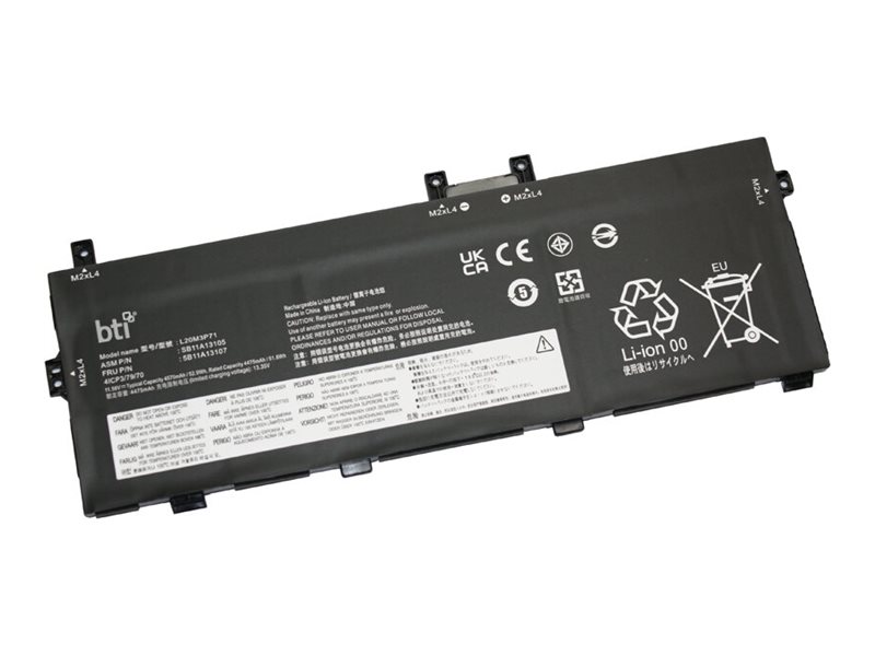 Bti - Batteri Til Bærbar Computer (Svarende Til: Lenovo L20m3p71, Lenovo Sb11a13105, Lenovo 5B11a13107, Lenovo 5B11a13108, Lenovo L20c3p71, Lenovo L2