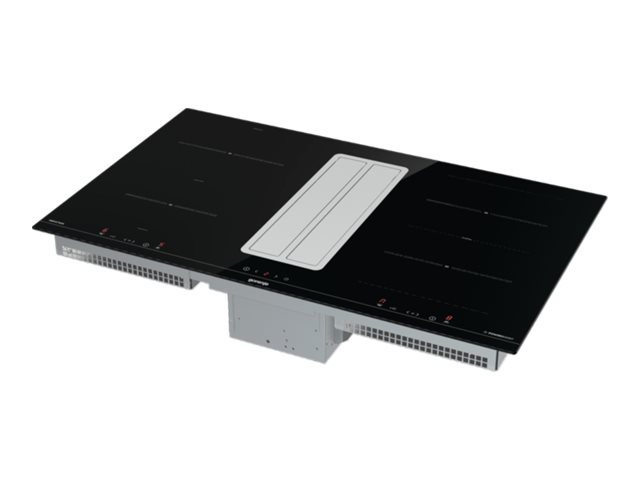 Gorenje HET945XSC - Induktionshäll - 4 kokplattor - Fördjupning - bredd: 84 cm - djup: 50 cm - Klass A - svart med nedåtriktad avgas (extraktion och återcirkulering med ytterligare återcirkulationssats) | Vitvaror - Spishäll - Induktionshäll | GameStuff
