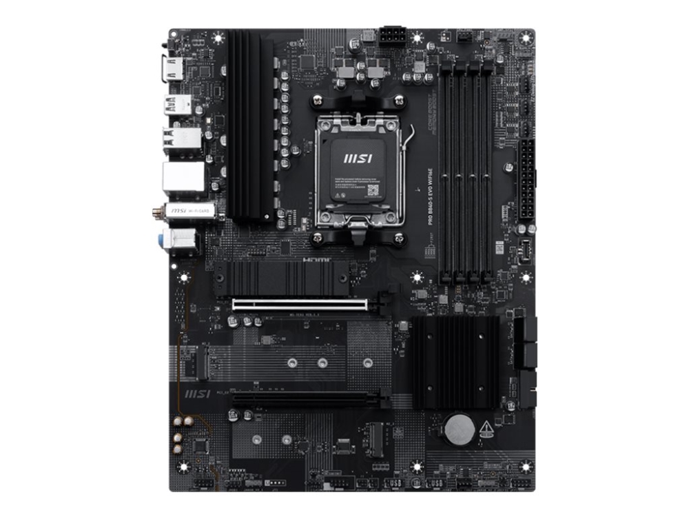 Msi Pro B840-S Evo Wifi6e, Amd, Sockel Am5, Amd Ryzen 7000 Serie, Amd Ryzen 8000 Serie, Amd Ryzen 9000 Serie, Sockel Am5, Ddr5-Sdram, 256 Gb