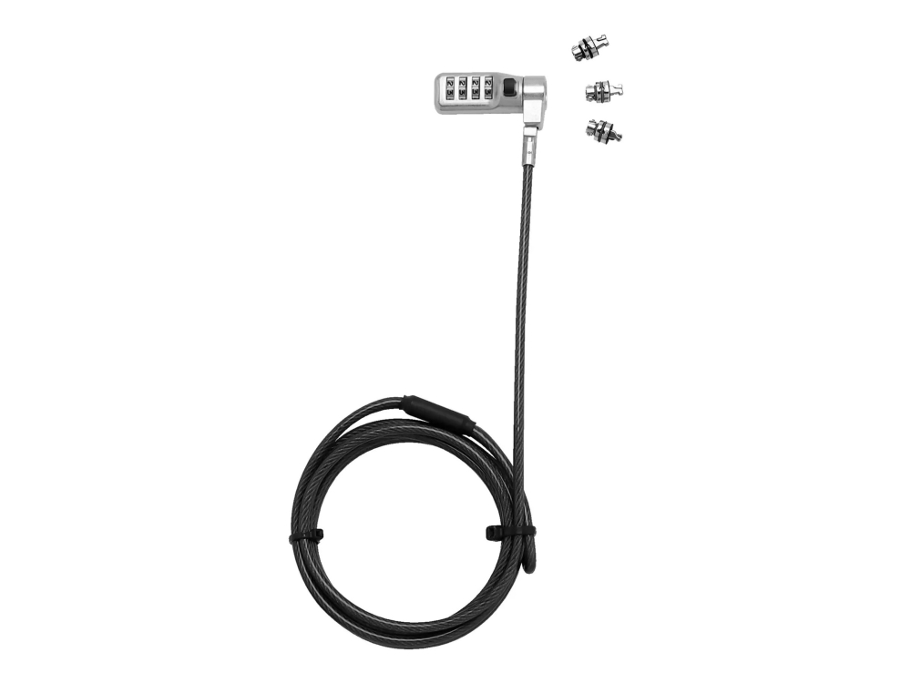 Dicota D32128, 2 M, Kensington, Nano, Keil, Code, Stahl, Schwarz, Stahl