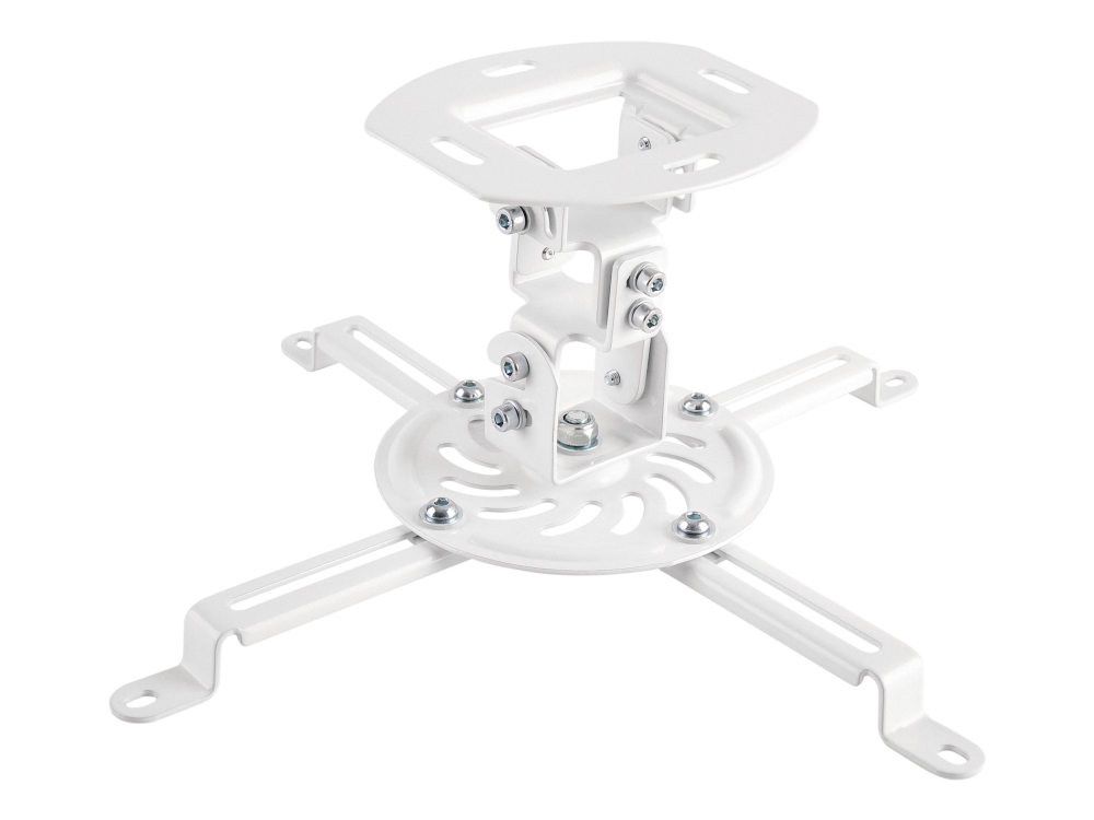Deltaco Arm-405-B, Zimmerdecke, 13,5 Kg, Weiß, Stahl, -15 - 15°, 360°
