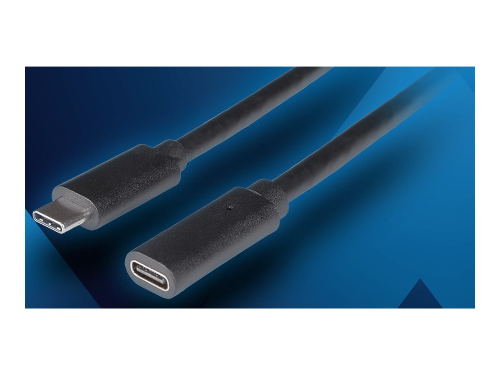Lanberg - Usb-Forlængerkabel - Usb-C (Han) Til Usb-C (Hun) - Usb 3.1 Gen 1 - 50 Cm - Usb-C Power Delivery (100 W), Up To 5 Gbps Data Transfer Rate -