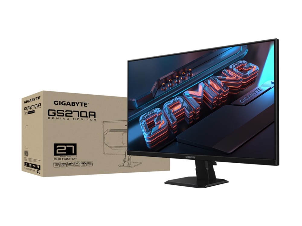 Gigabyte Gs27qa Gaming-Monitor 27" Qhd 180 Hz Ips, Schwarz