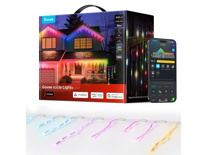 Govee Rgbic Icicle Lights - 10 M