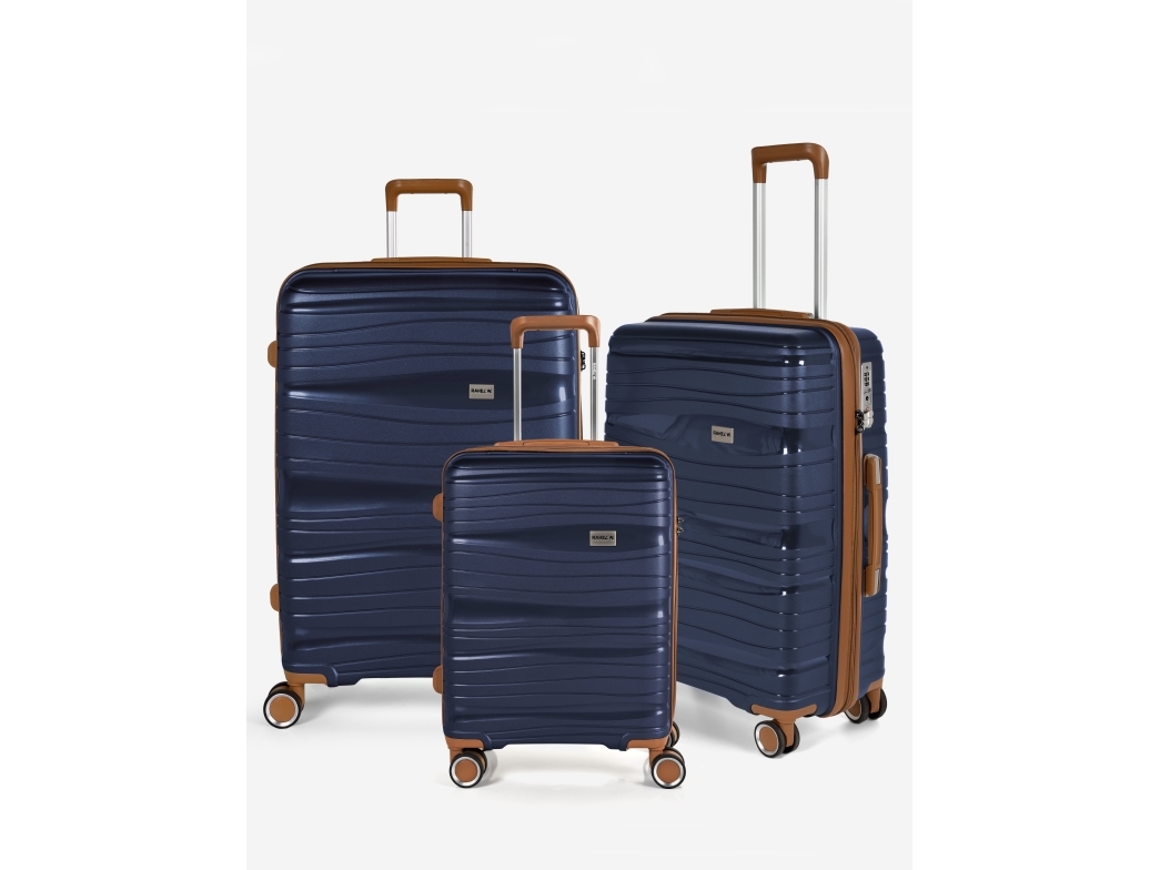 Kuffertsæt, Rw Alfrida, 3-Sæt 20"/24"/28" Med Tsa-Lås Blå Sæt Med 3 Dele