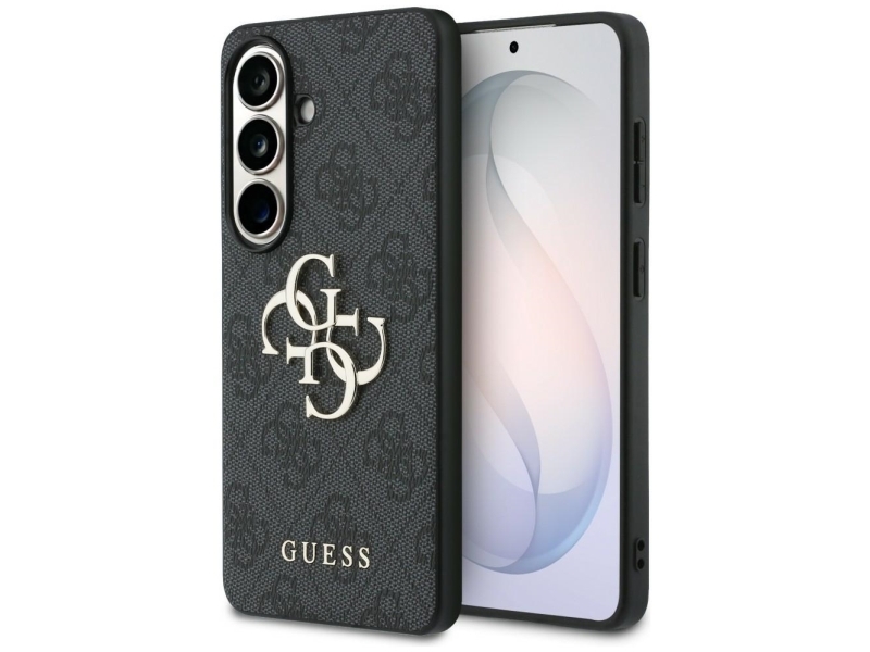 Guess 4G Big Metal Logo Case Für Samsung Galaxy S26 - Schwarz