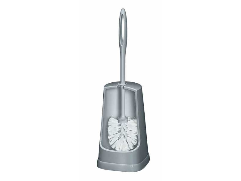 WENKO 23442100, Toiletbørste & holder, Grå, Polyurethan, Polyvinylchlorid (PVC), Polyurethan, Polyvinylchlorid (PVC), 120 mm, 120 mm
