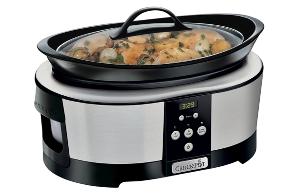 Crock-Pot SCCPBPP605-050, 230 W, 220 - 230 V, Knapper, Krom, Glas, Keramisk