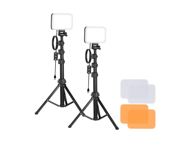 Neewer Bp66 Studierset Mit Zwei Led-Lampen + Filtern + Stativen