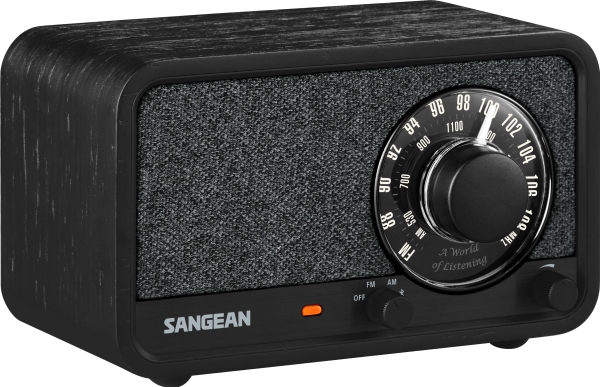 Sangean Wr-8 Portables Fm-Radio Echtholz-Gehäuse Mitternachtseiche