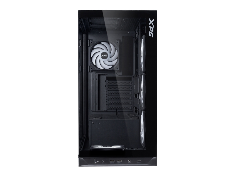 Xpg Invader X Btf Mid-Tower-Gehäuse Schwarz, Midi Tower, Pc, Schwarz, Atx, Micro Atx, Mini-Atx, Spcc, Gehärtetes Glas, 17,5 Cm