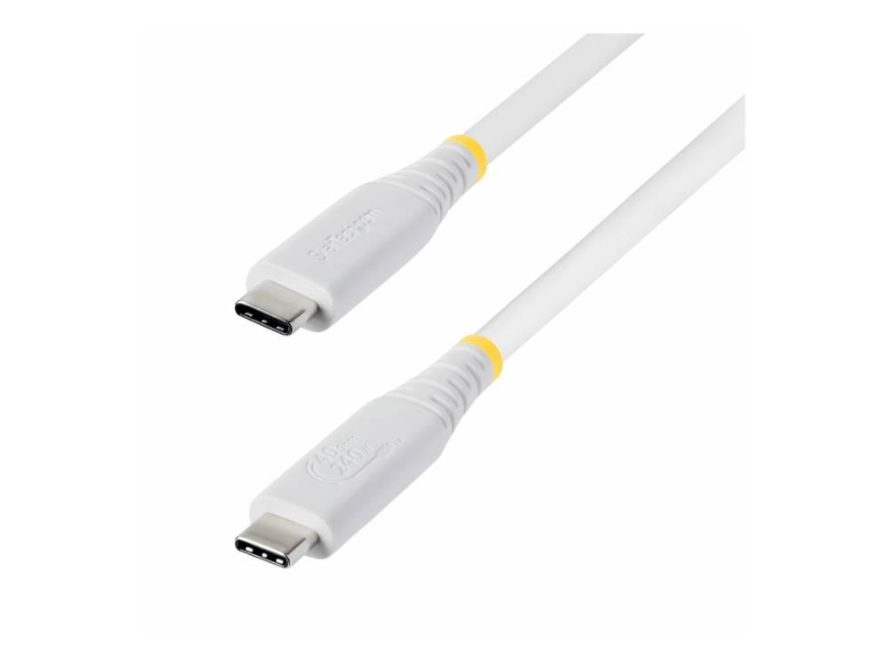 Startech - Usb-Kabel - Usb-C (Han) Til Usb-C (Han) - Usb4 / Thunderbolt / Displayport 2.1 - 5 A - 1 M - Passivt, Op Til 40 Gbps Datatransferhastighed