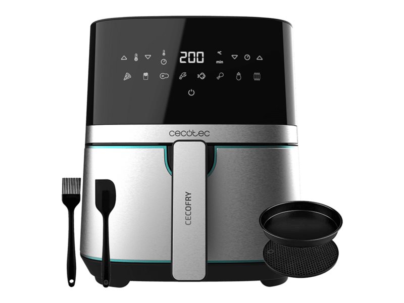 Cecotec Cecofry Full Inox Pro 5500 - Varmluftsrister - 5.5 Liter - 1.7 Kw - Sort/Inox