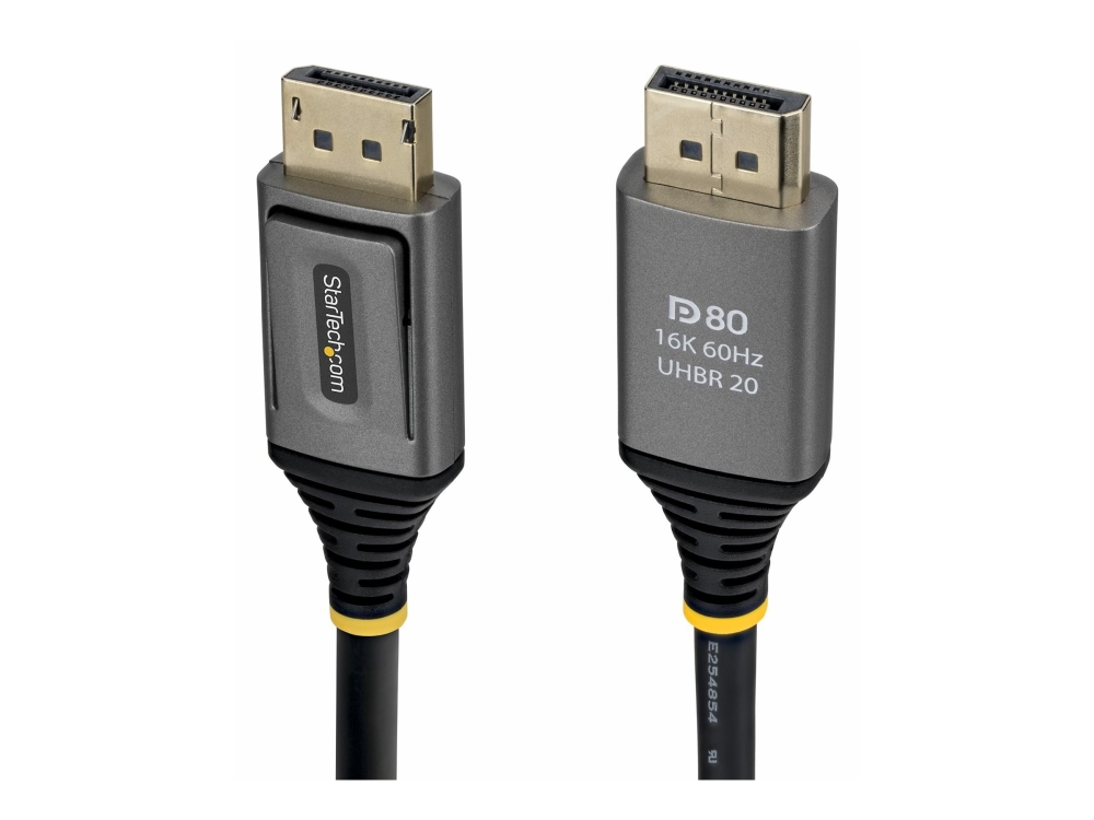 Startech – Displayport-Kabel – Displayport (Stecker) Mit Verriegelung Auf Displayport (Stecker) Mit Verriegelung – Displayport 2.1 – 1,5 M – Passiv,