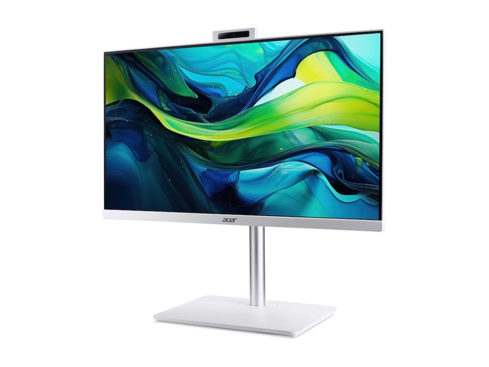 Acer Aspire C 24 C24A-GRPL - Alt-i-én Core 5 120U / op til 5 GHz - RAM 16 GB - SSD 512 GB - Intel Graphics - Gigabit Ethernet, IEEE 802.11ax (Wi-Fi 6), Bluetooth - Win 11 Home - skærm: LED 23.8 1920 x 1080 (Full HD) @ 120 Hz - hvid