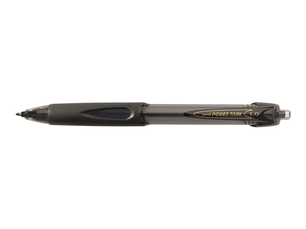 Uni-Ball Power Tank - Kuglepen - Permanent - For Vådt Papir - Sort - 1 Mm - Tilbagetrækkelig