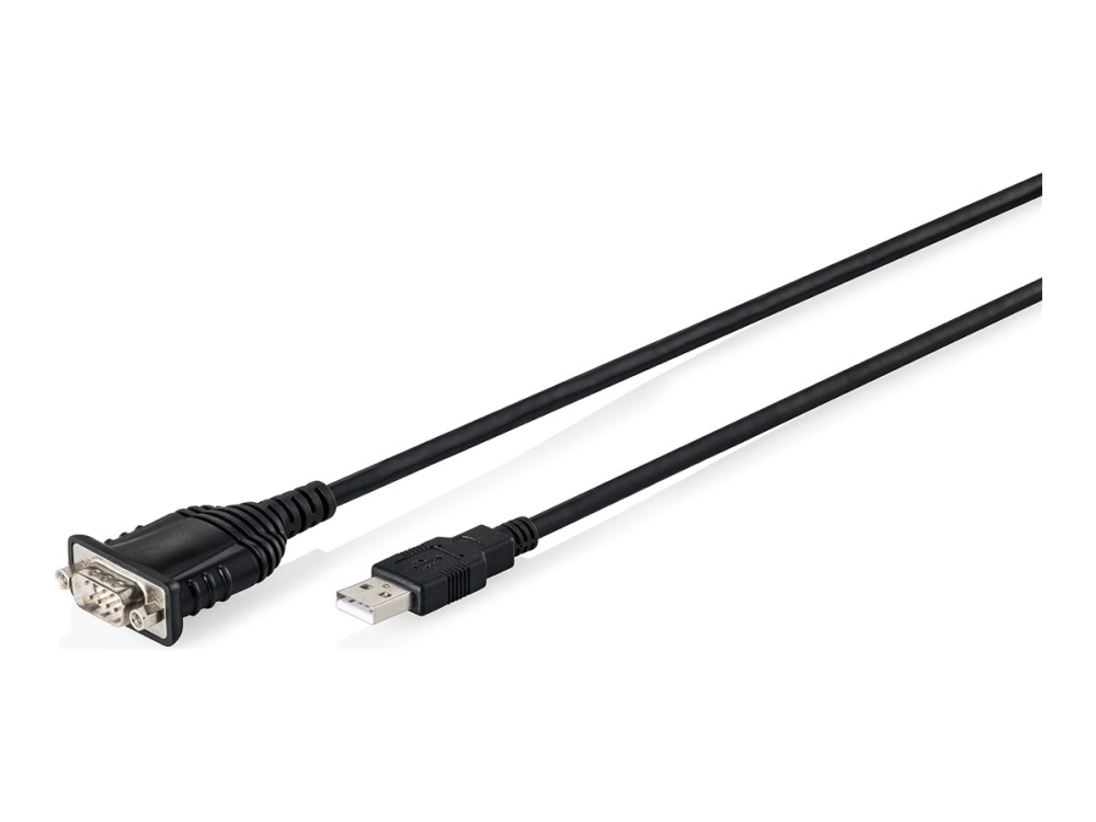 Digitus Usb 2.0 Auf Rs232 Adapterkabel, 1,8 M, Integrierter Ftdi Ft232rnl-Chipsatz, Schwarz, 1,8 M, Usb Typ-A, Db-9, Stecker, Stecker