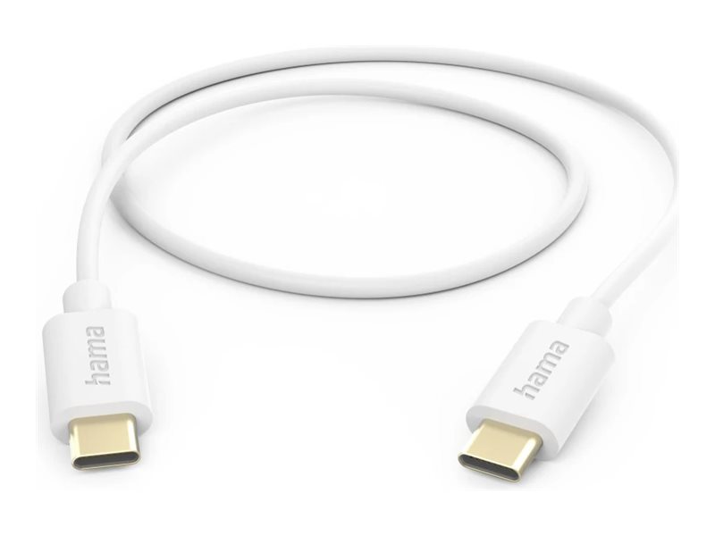 Hama 00201590, 1 M, Usb C, Usb C, Usb 2.0, 0,48 Gbit/S, Weiß
