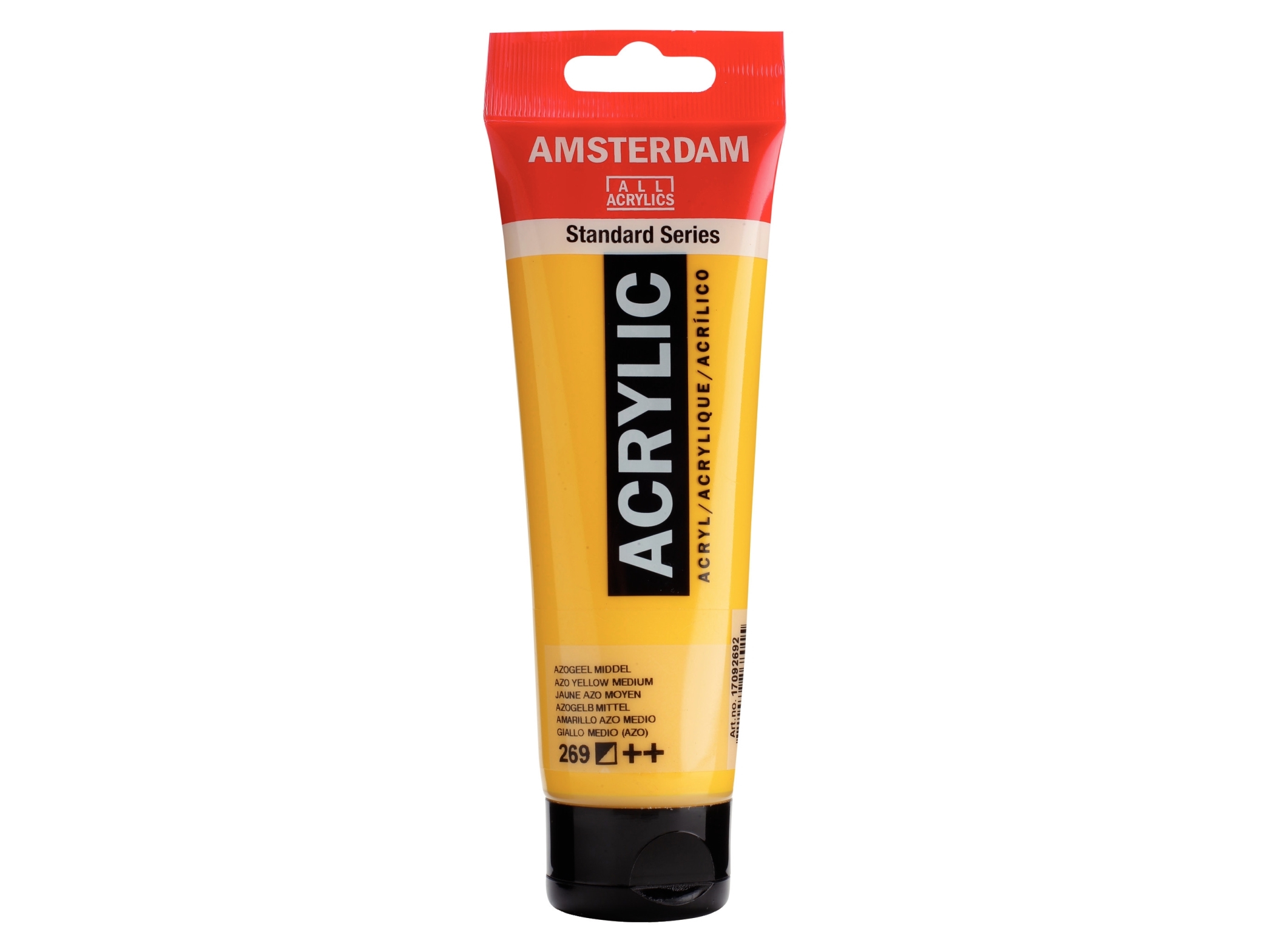 Amsterdam Standard Series akryl tub Azo Yellow Medium 269 | Skola & Hobby - Konstmaterial - Akryl & Akvareller | GameStuff