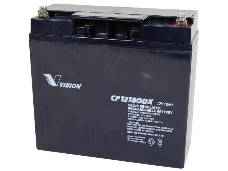 Vision batterier CP12180DX blybatteri 12 V 18 Ah blyfleece (B x H x D) 181 x 167 x 77 mm M5 skruvanslutning underhållsfritt, cykeltåligt | Kläder & Säkerhet - Arbetskläder - T-shirts | GameStuff