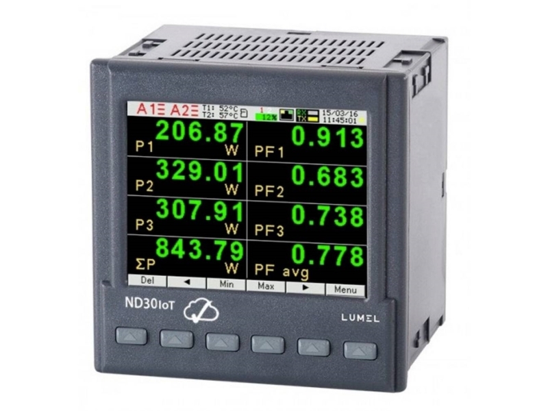 Lumel ND30IoT 1121MSM0 Digitalt DIN-skinnemåleapparat