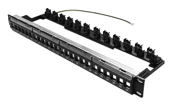 Scp 324Um-Sh, Reolmontering, 1U, Sort, 1 Stk