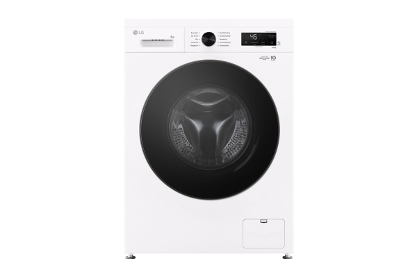 LG F4WB308Y, Front-læsning, 8 kg, B, 75 dB, 1350 rpm, A