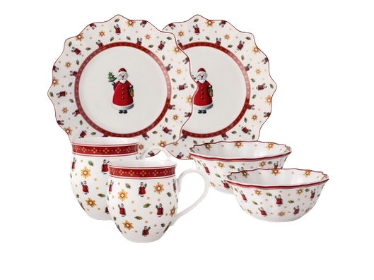 Villeroy & Boch Toy''s Delight Breakfast Set, 2 Person(S), Porcelain, Multicolour, Toy''s Delight, 2.27 Kg, 6 Pc(S)