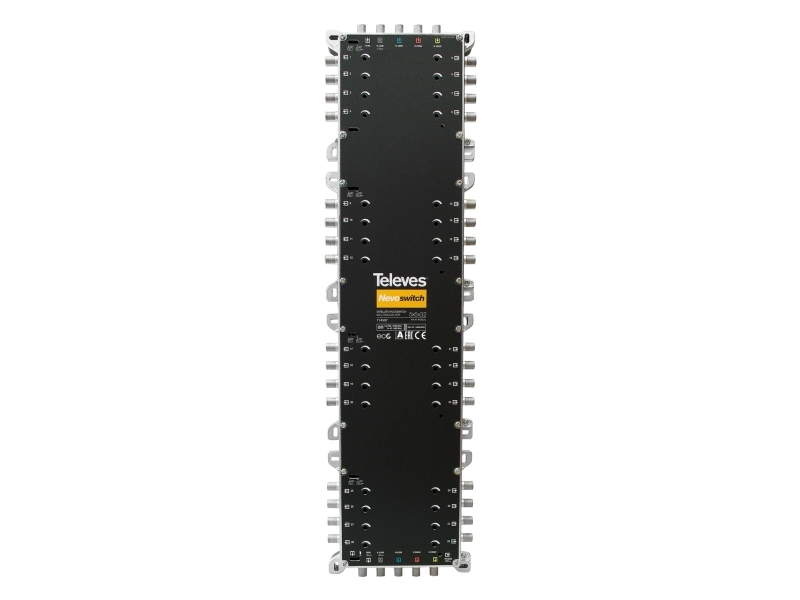 Televes 714507, 5 lähtöä, 37 tuloa, 950 - 2400 MHz, 47 - 862 MHz, 16 dB, 9 dB