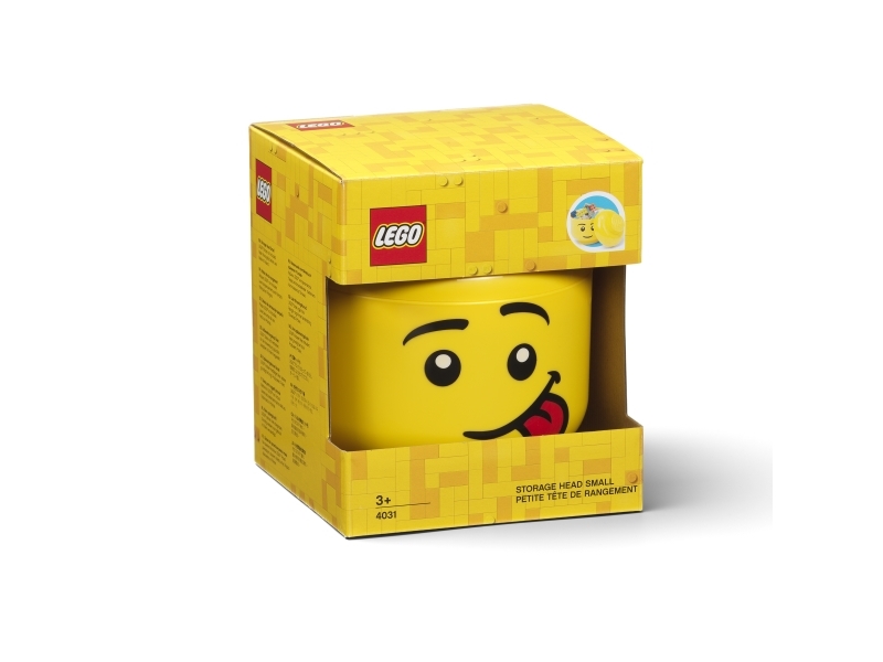 Lego Aufbewahrungskopf Storage Head Silly, S, 2 Liter, Gelb Kleiner Minifigurenkopf Aus Pp, Motiv: Komisch, - 1 Stück (40310806)
